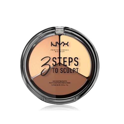 NYX Professional Makeup Contouring - 3 Steps to Sculpt Face Sculpting Palette